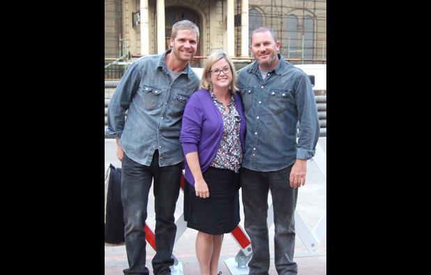 Paul Walker's stand in, Screen's Wendy Mitchell and Walker's stunt double.